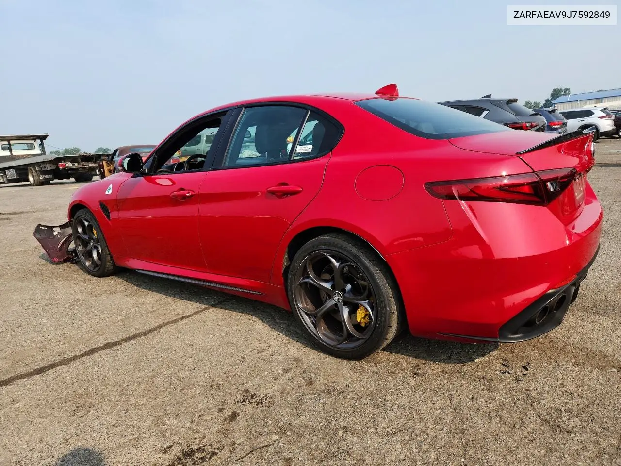 2018 Alfa Romeo Giulia Quadrifoglio VIN: ZARFAEAV9J7592849 Lot: 61569616