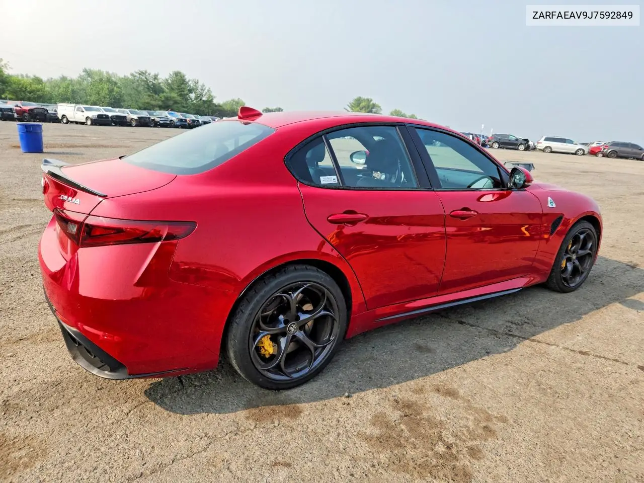 2018 Alfa Romeo Giulia Quadrifoglio VIN: ZARFAEAV9J7592849 Lot: 61569616