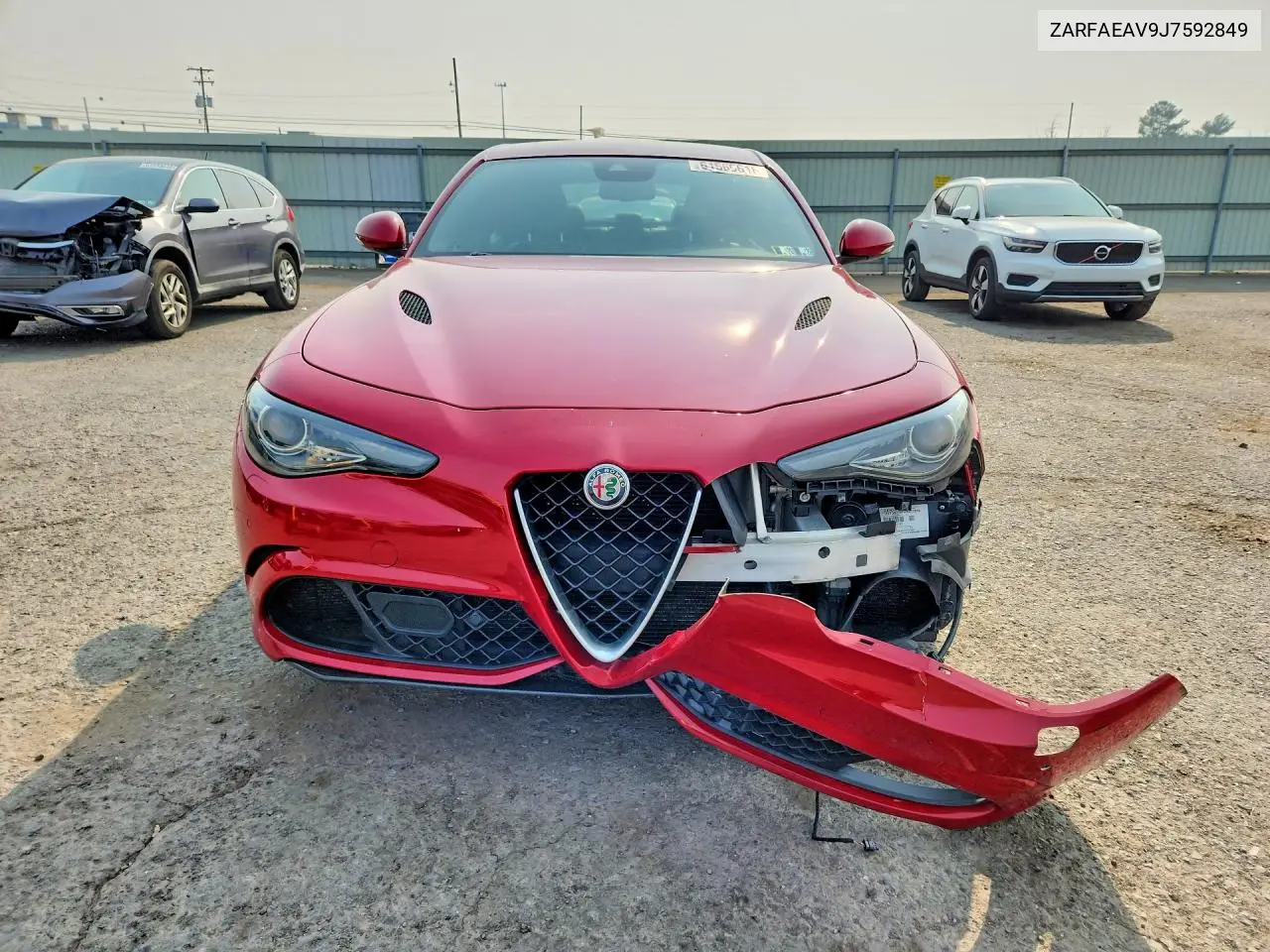 2018 Alfa Romeo Giulia Quadrifoglio VIN: ZARFAEAV9J7592849 Lot: 61569616