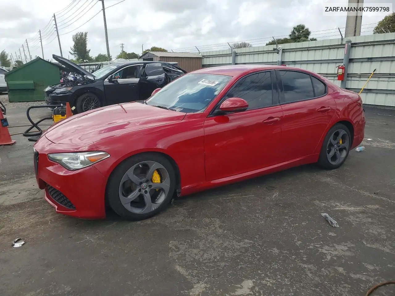 2019 Alfa Romeo Giulia VIN: ZARFAMAN4K7599798 Lot: 48739696