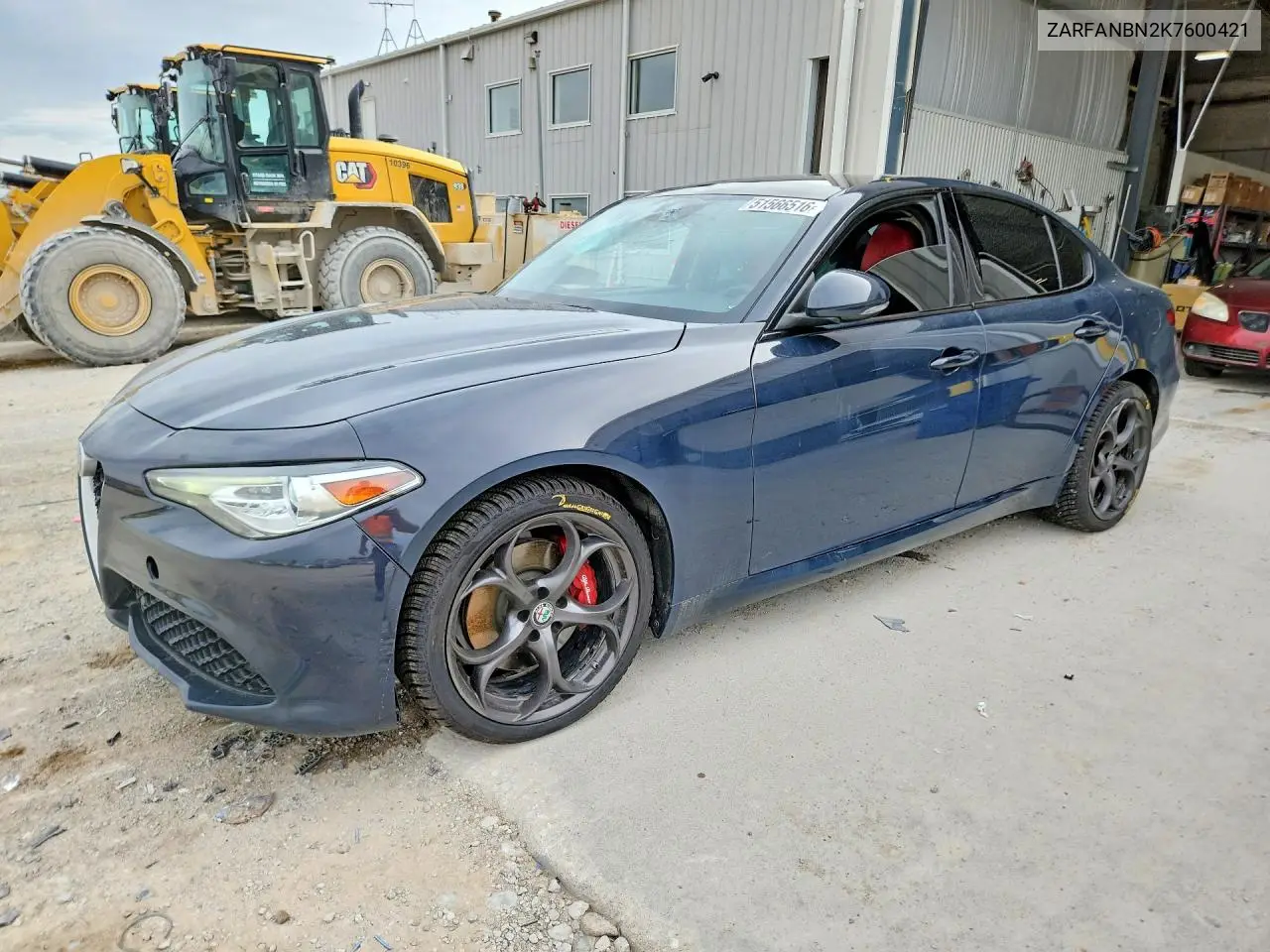 2019 Alfa Romeo Giulia Ti VIN: ZARFANBN2K7600421 Lot: 51566516