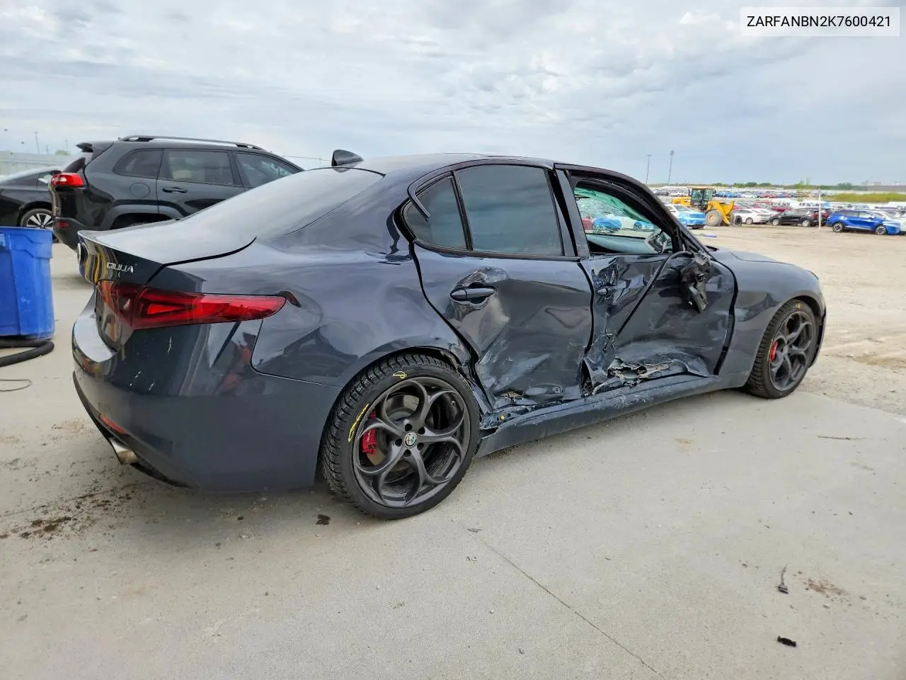 2019 Alfa Romeo Giulia Ti VIN: ZARFANBN2K7600421 Lot: 51566516