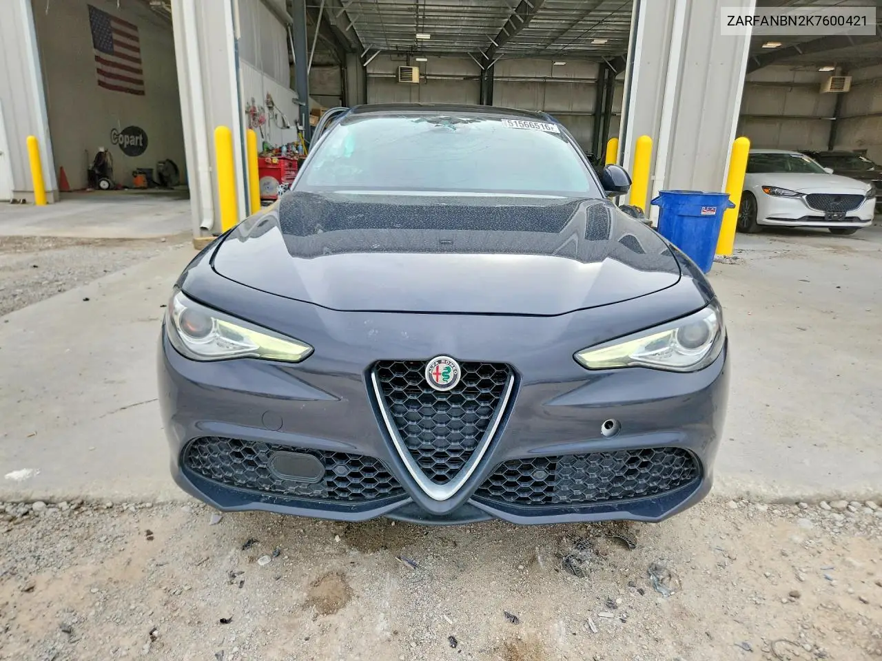 2019 Alfa Romeo Giulia Ti VIN: ZARFANBN2K7600421 Lot: 51566516