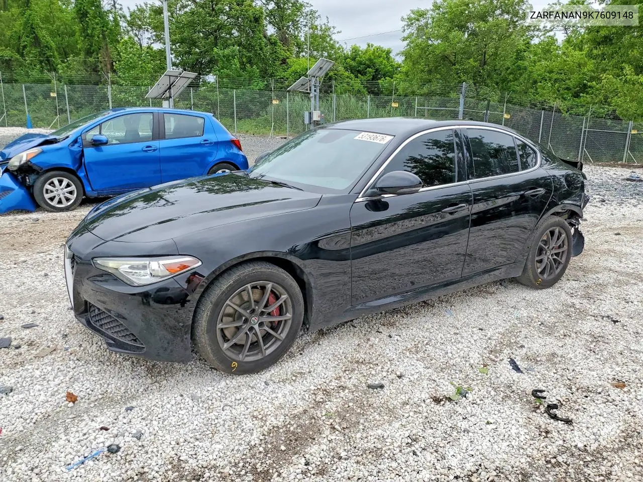 2019 Alfa Romeo Giulia VIN: ZARFANAN9K7609148 Lot: 53193676