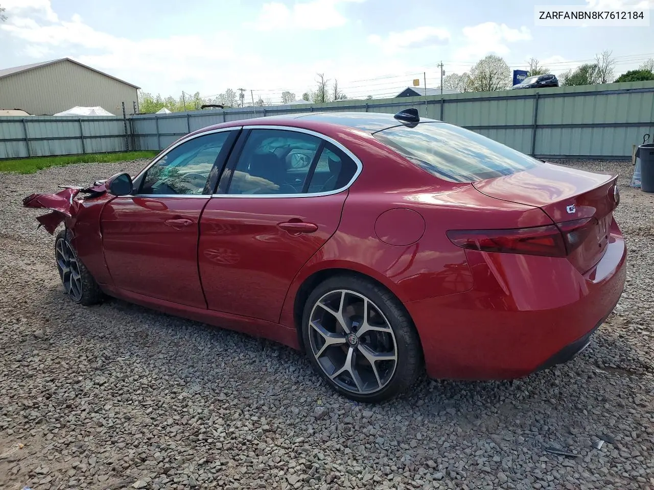 2019 Alfa Romeo Giulia Ti VIN: ZARFANBN8K7612184 Lot: 53967656