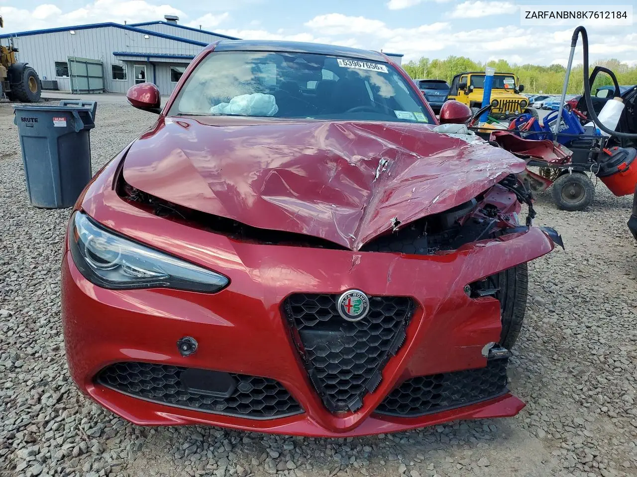 2019 Alfa Romeo Giulia Ti VIN: ZARFANBN8K7612184 Lot: 53967656