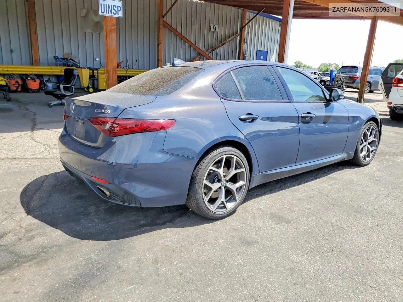 2019 Alfa Romeo Giulia VIN: ZARFANAN5K7609311 Lot: 55078936