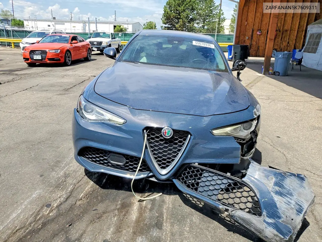 2019 Alfa Romeo Giulia VIN: ZARFANAN5K7609311 Lot: 55078936