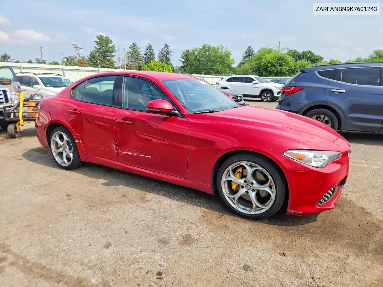 2019 Alfa Romeo Giulia Ti VIN: ZARFANBN9K7601243 Lot: 56315666