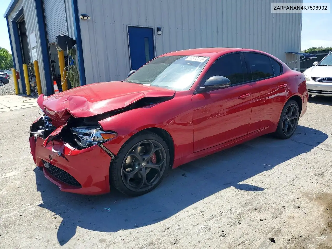 2019 Alfa Romeo Giulia VIN: ZARFANAN4K7598902 Lot: 56348426