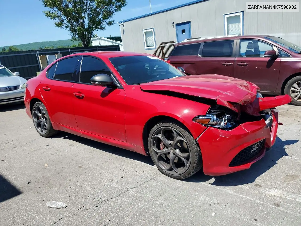 2019 Alfa Romeo Giulia VIN: ZARFANAN4K7598902 Lot: 56348426