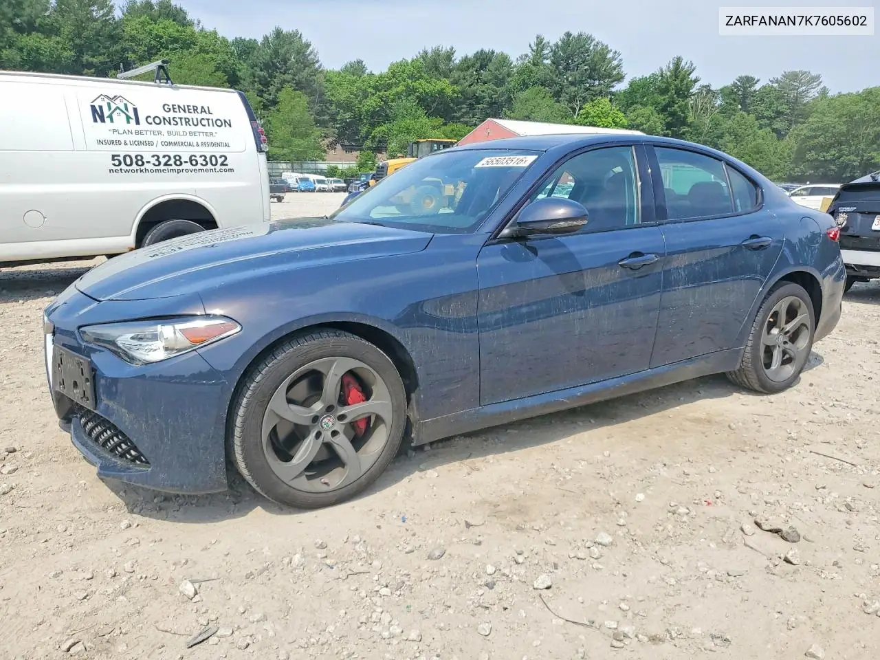 2019 Alfa Romeo Giulia VIN: ZARFANAN7K7605602 Lot: 56503516
