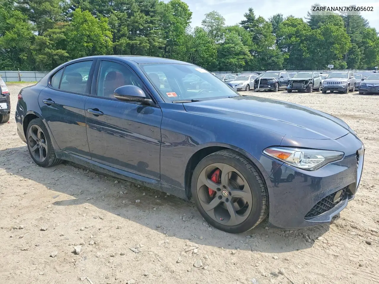 2019 Alfa Romeo Giulia VIN: ZARFANAN7K7605602 Lot: 56503516