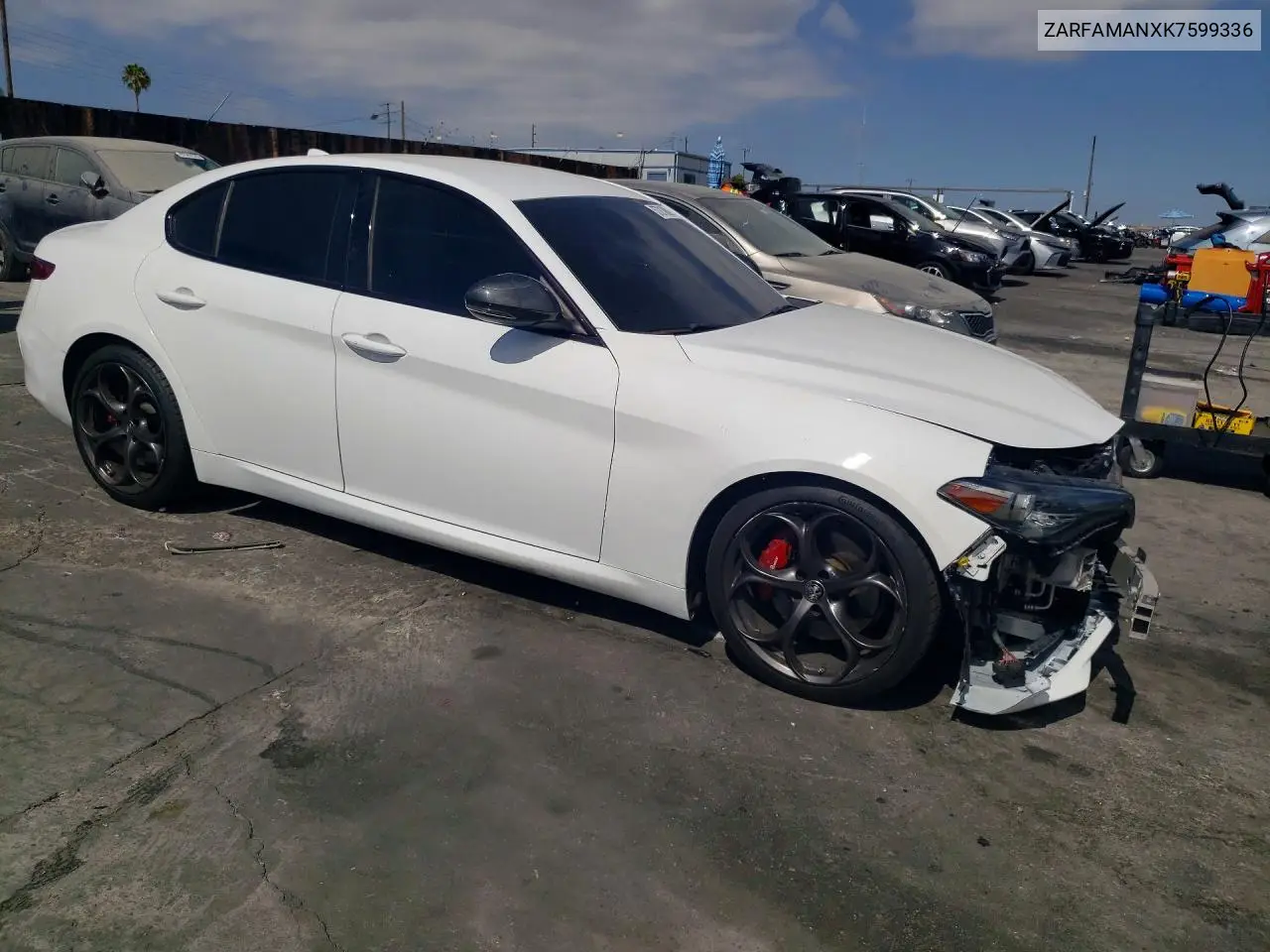 2019 Alfa Romeo Giulia VIN: ZARFAMANXK7599336 Lot: 57216806