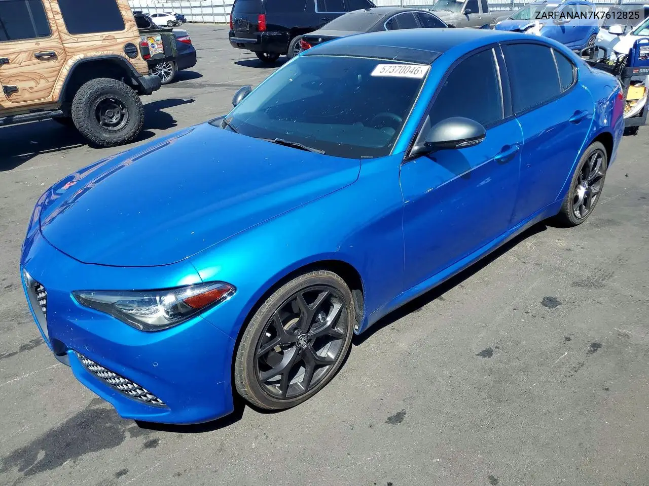 2019 Alfa Romeo Giulia VIN: ZARFANAN7K7612825 Lot: 57370046
