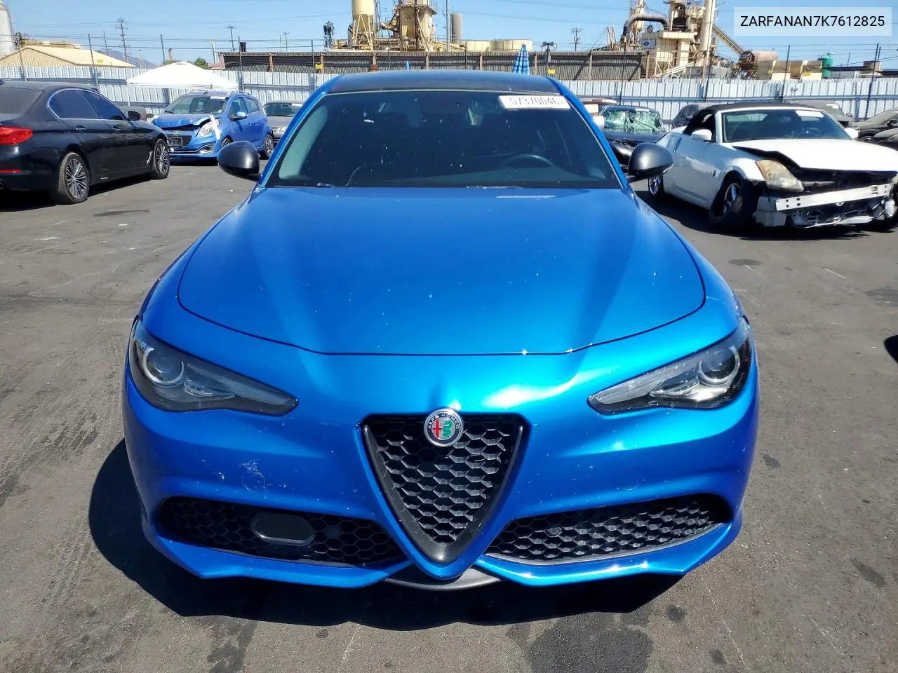 2019 Alfa Romeo Giulia VIN: ZARFANAN7K7612825 Lot: 57370046