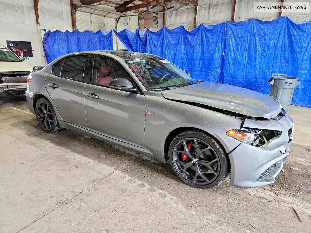 2019 Alfa Romeo Giulia Ti VIN: ZARFANBN4K7616295 Lot: 57569976