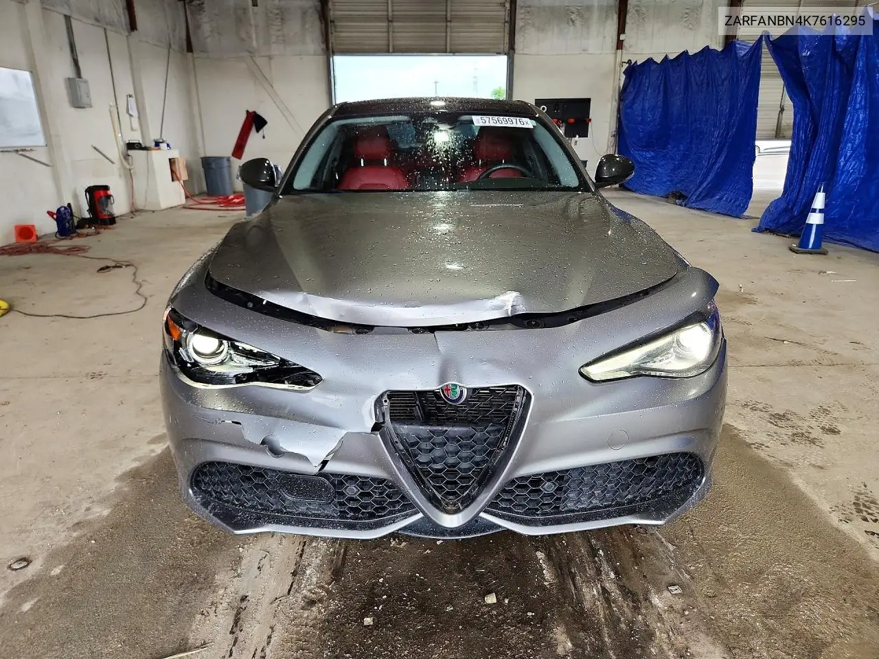 2019 Alfa Romeo Giulia Ti VIN: ZARFANBN4K7616295 Lot: 57569976