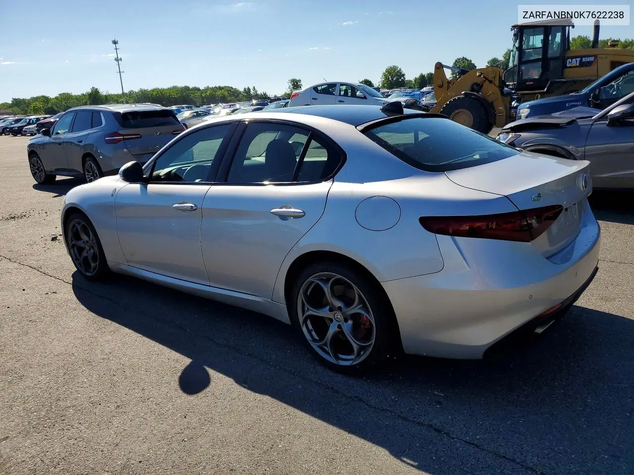 2019 Alfa Romeo Giulia Ti VIN: ZARFANBN0K7622238 Lot: 58360106