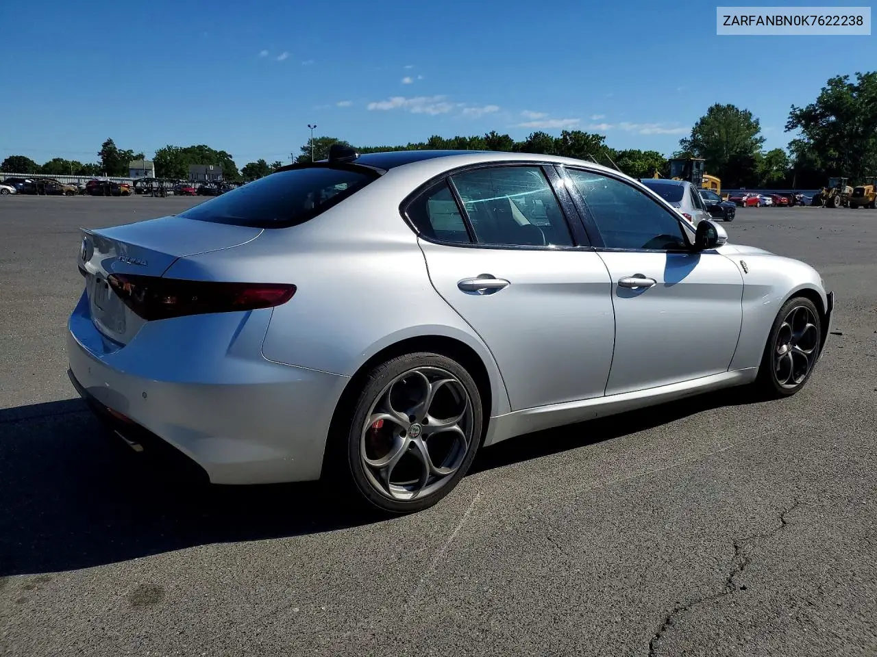 2019 Alfa Romeo Giulia Ti VIN: ZARFANBN0K7622238 Lot: 58360106