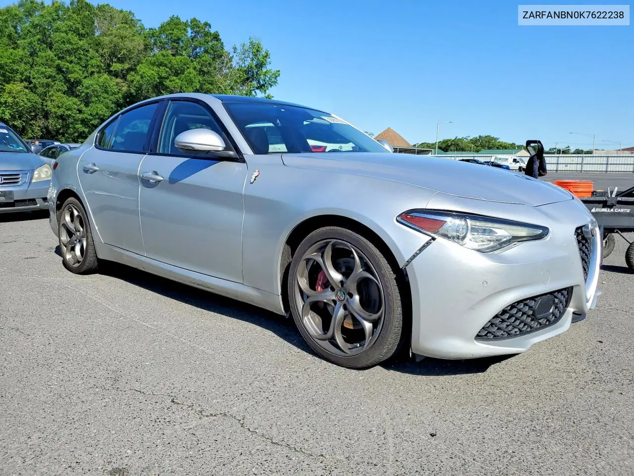 2019 Alfa Romeo Giulia Ti VIN: ZARFANBN0K7622238 Lot: 58360106