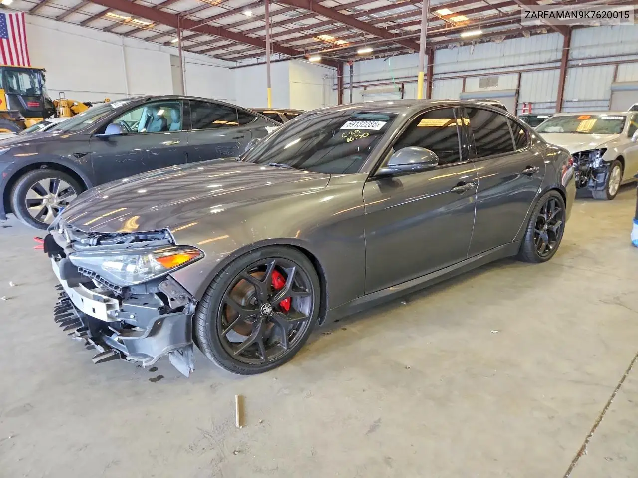 2019 Alfa Romeo Giulia VIN: ZARFAMAN9K7620015 Lot: 59132286