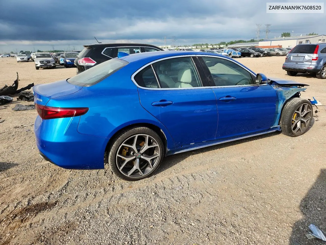 2019 Alfa Romeo Giulia VIN: ZARFANAN9K7608520 Lot: 59357486