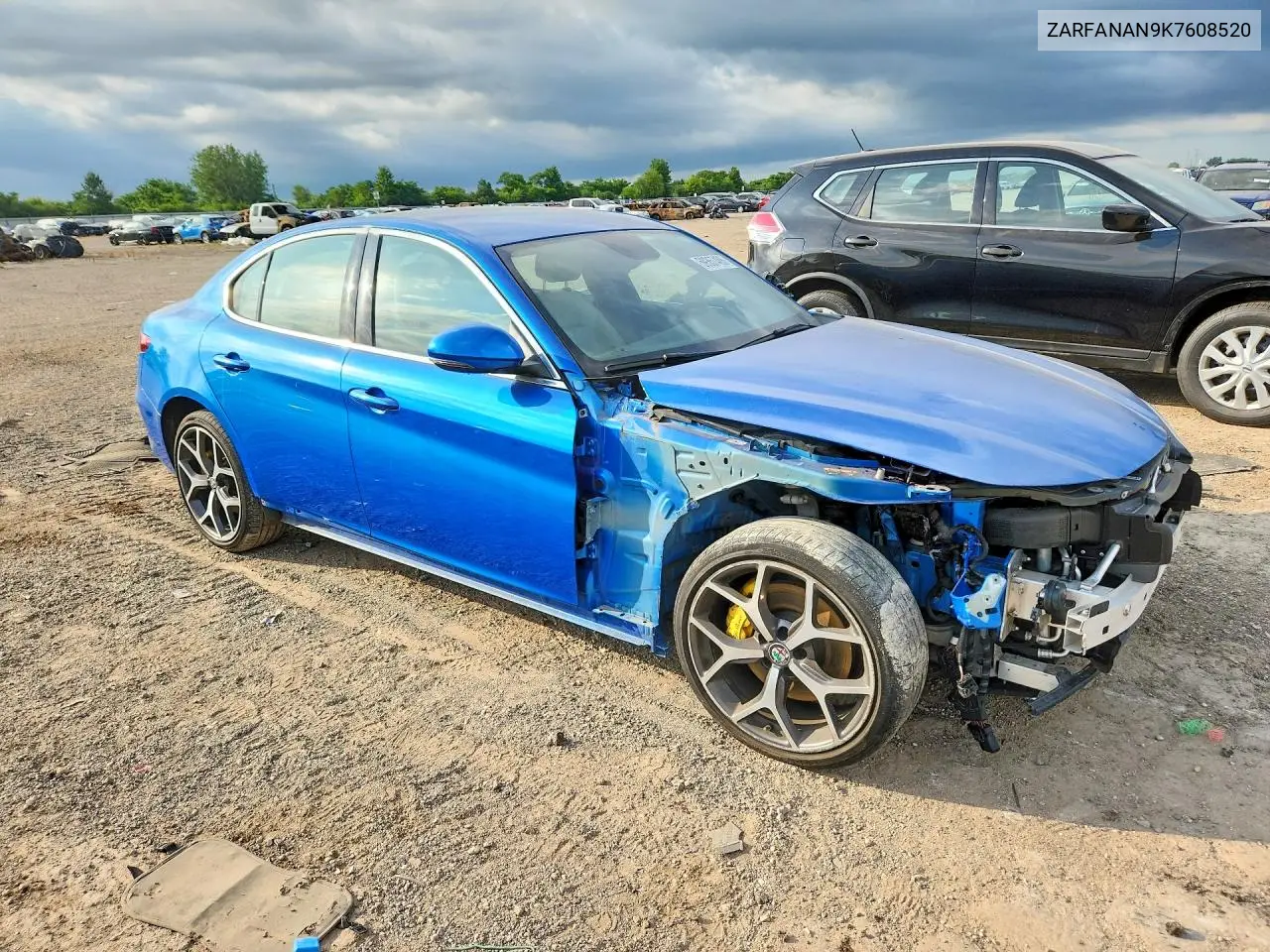 2019 Alfa Romeo Giulia VIN: ZARFANAN9K7608520 Lot: 59357486