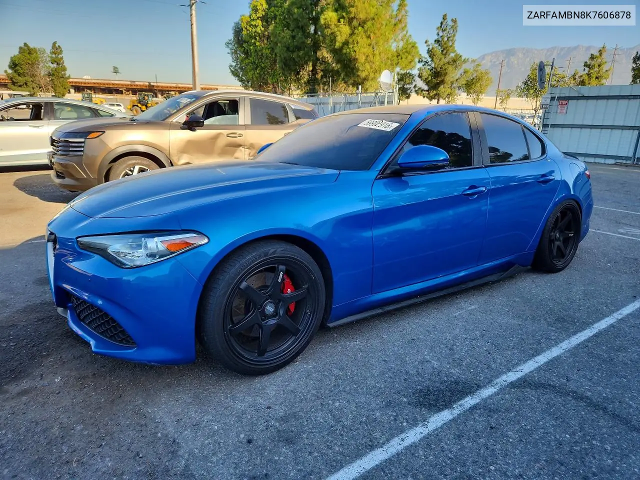2019 Alfa Romeo Giulia Ti VIN: ZARFAMBN8K7606878 Lot: 59902916