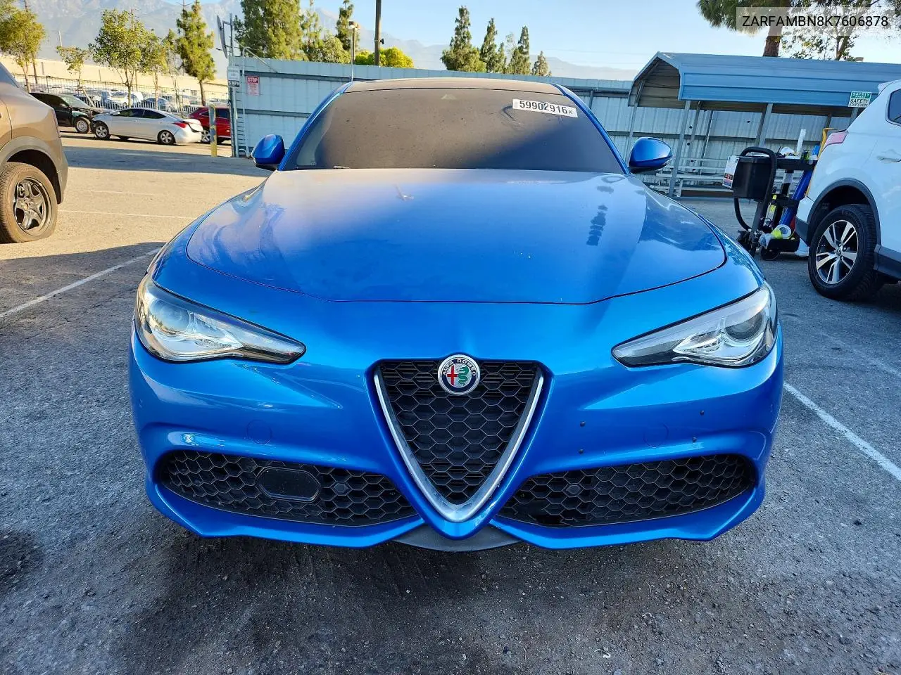2019 Alfa Romeo Giulia Ti VIN: ZARFAMBN8K7606878 Lot: 59902916