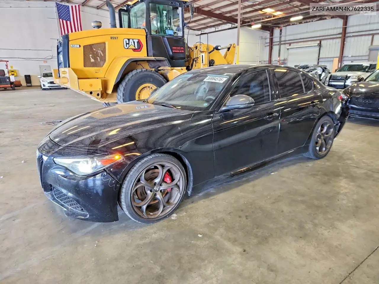 2019 Alfa Romeo Giulia VIN: ZARFAMAN4K7622335 Lot: 59984516