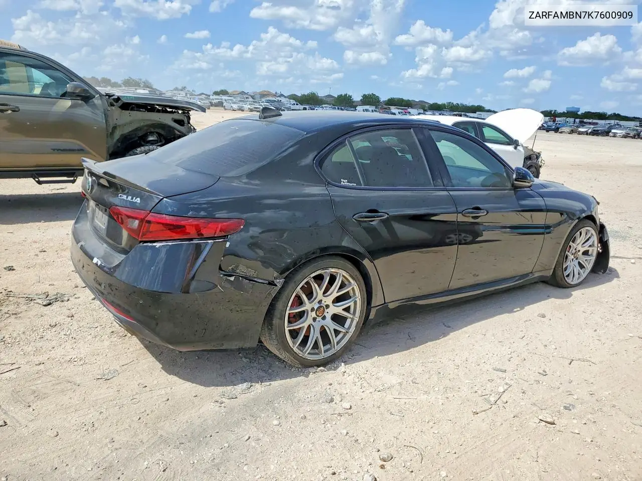 2019 Alfa Romeo Giulia Ti VIN: ZARFAMBN7K7600909 Lot: 60127156