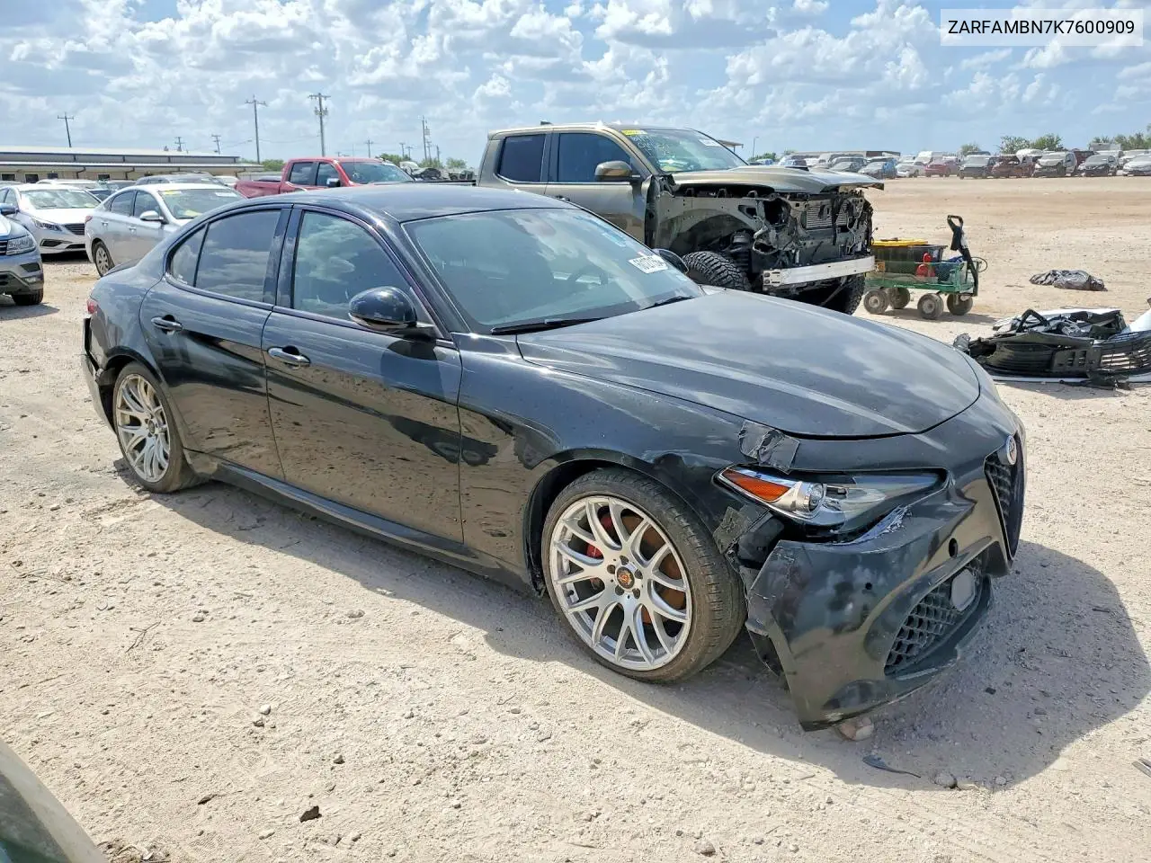 2019 Alfa Romeo Giulia Ti VIN: ZARFAMBN7K7600909 Lot: 60127156