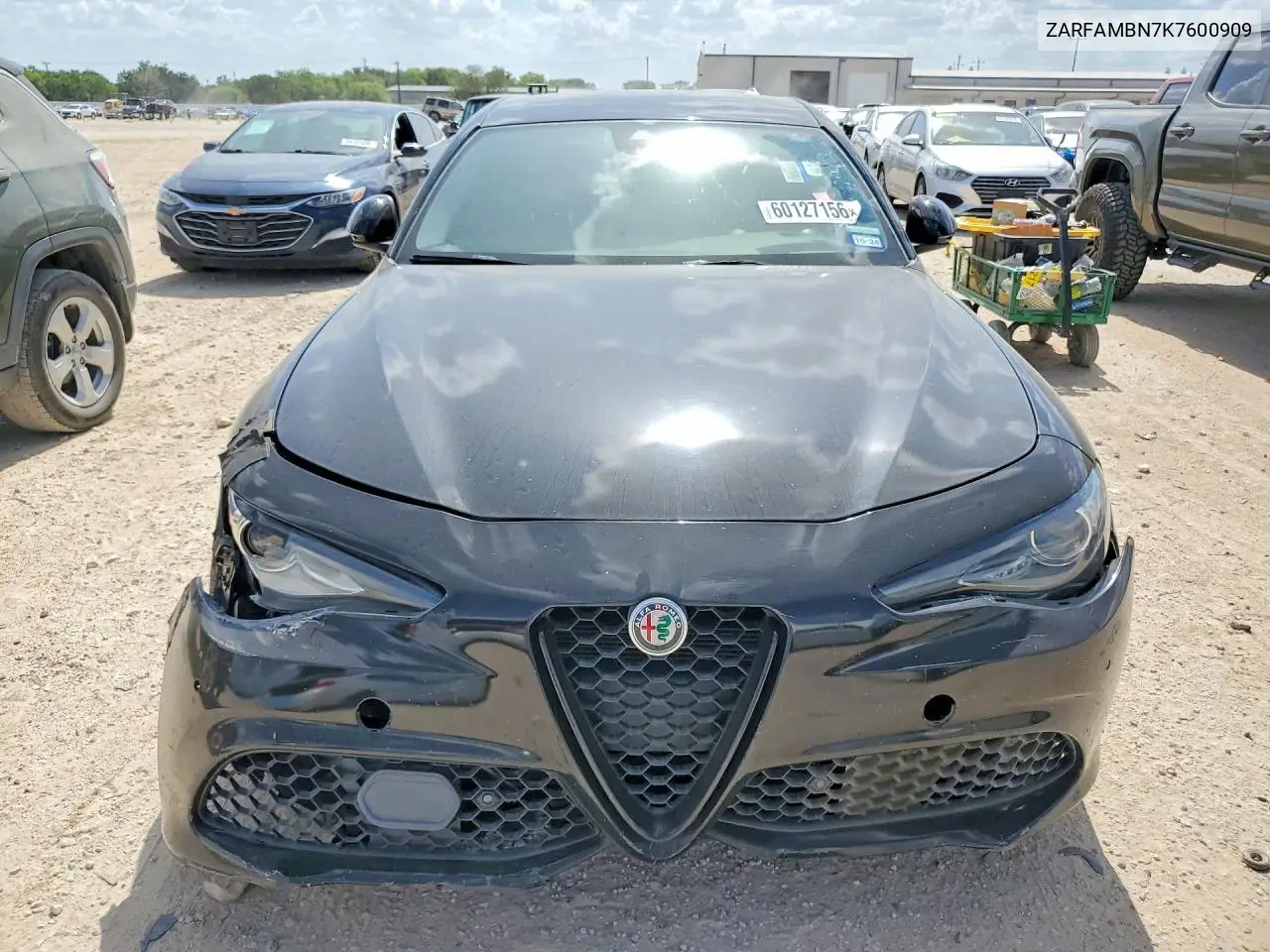 2019 Alfa Romeo Giulia Ti VIN: ZARFAMBN7K7600909 Lot: 60127156