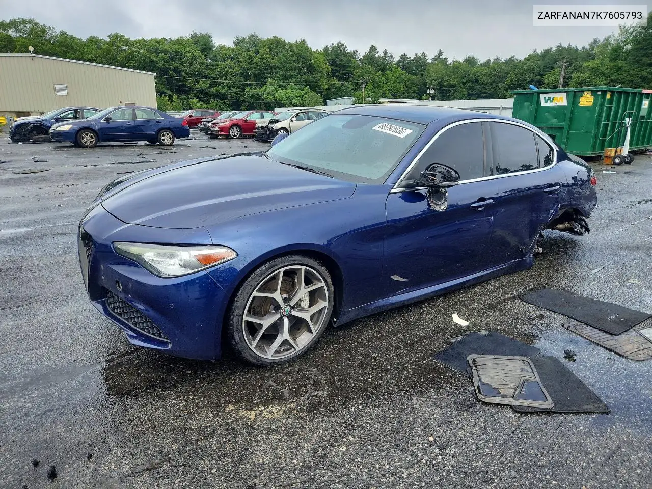 2019 Alfa Romeo Giulia VIN: ZARFANAN7K7605793 Lot: 60292036