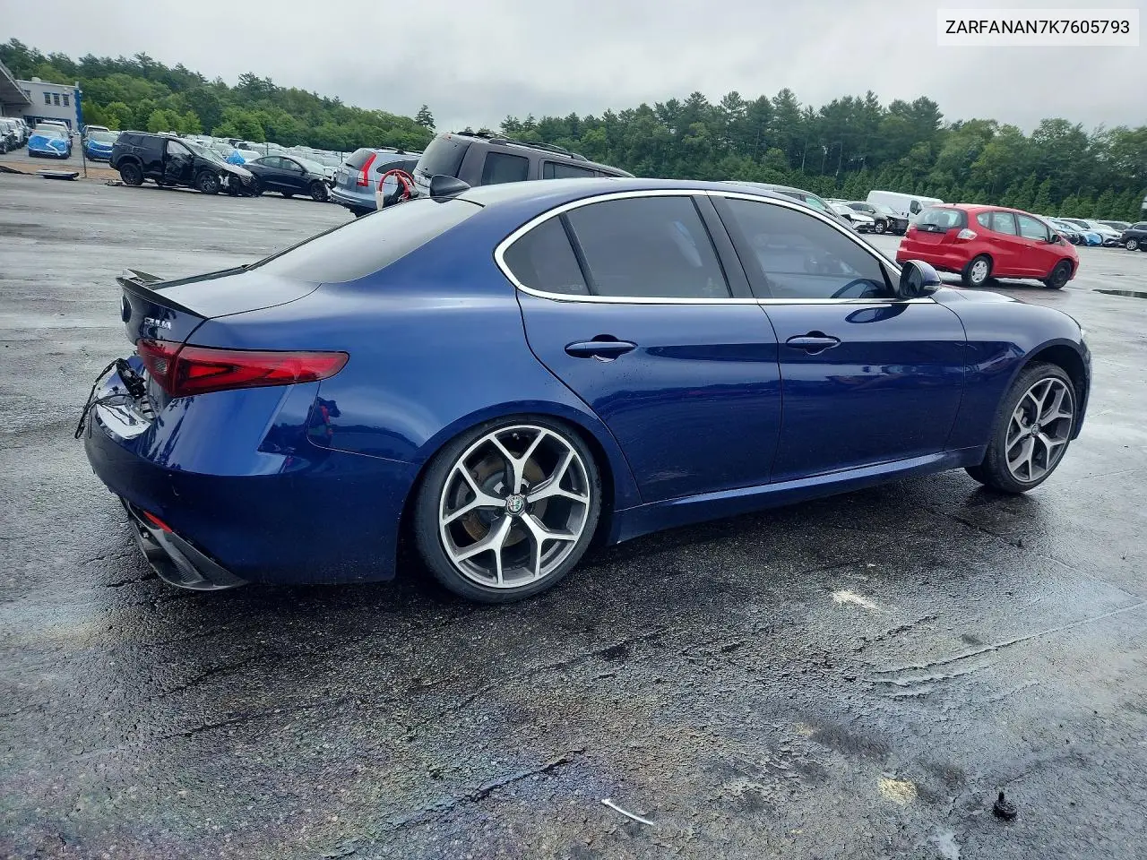 2019 Alfa Romeo Giulia VIN: ZARFANAN7K7605793 Lot: 60292036