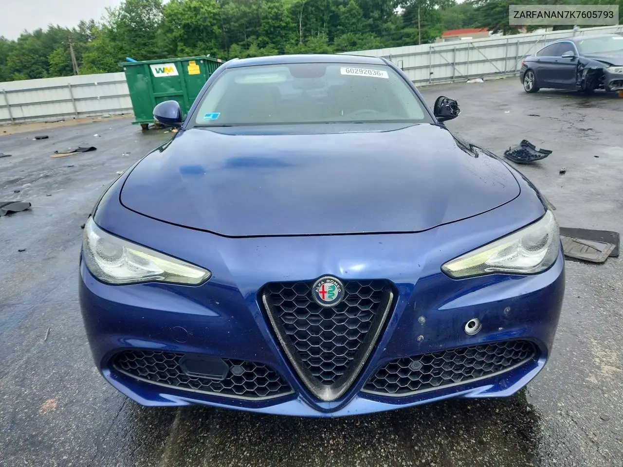 2019 Alfa Romeo Giulia VIN: ZARFANAN7K7605793 Lot: 60292036