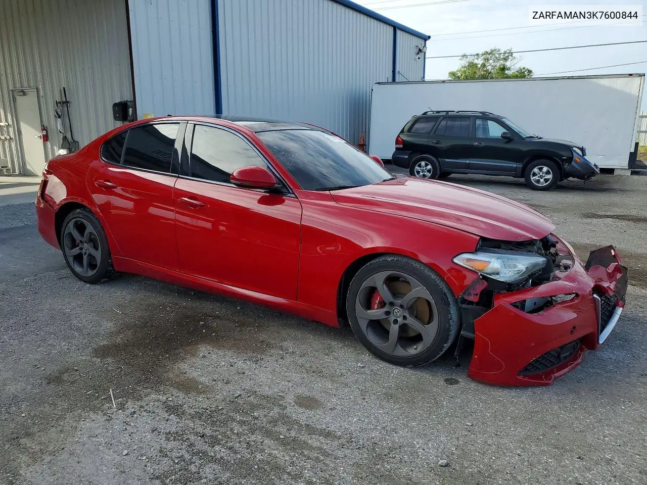 2019 Alfa Romeo Giulia VIN: ZARFAMAN3K7600844 Lot: 60481756