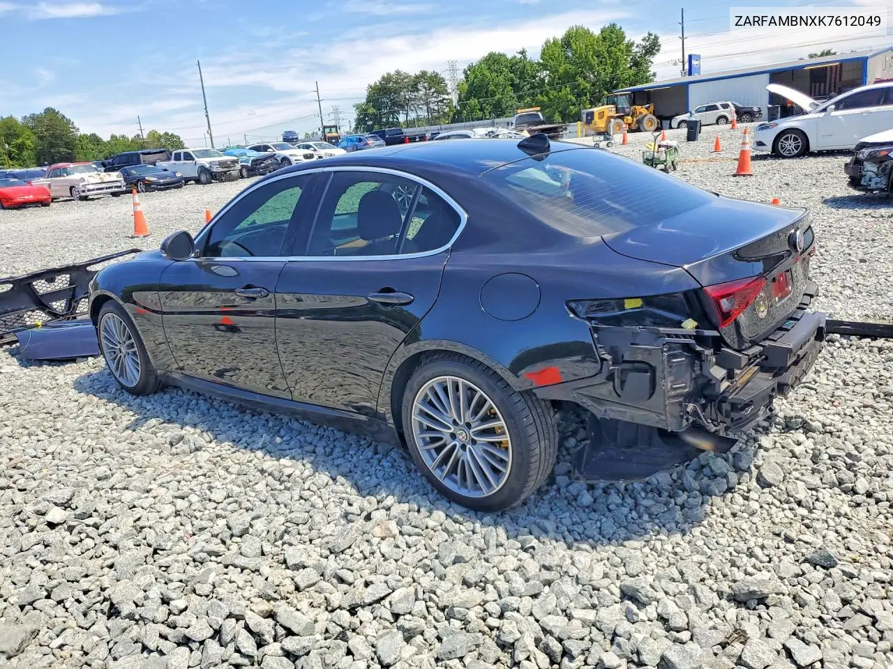 2019 Alfa Romeo Giulia Ti VIN: ZARFAMBNXK7612049 Lot: 60645036