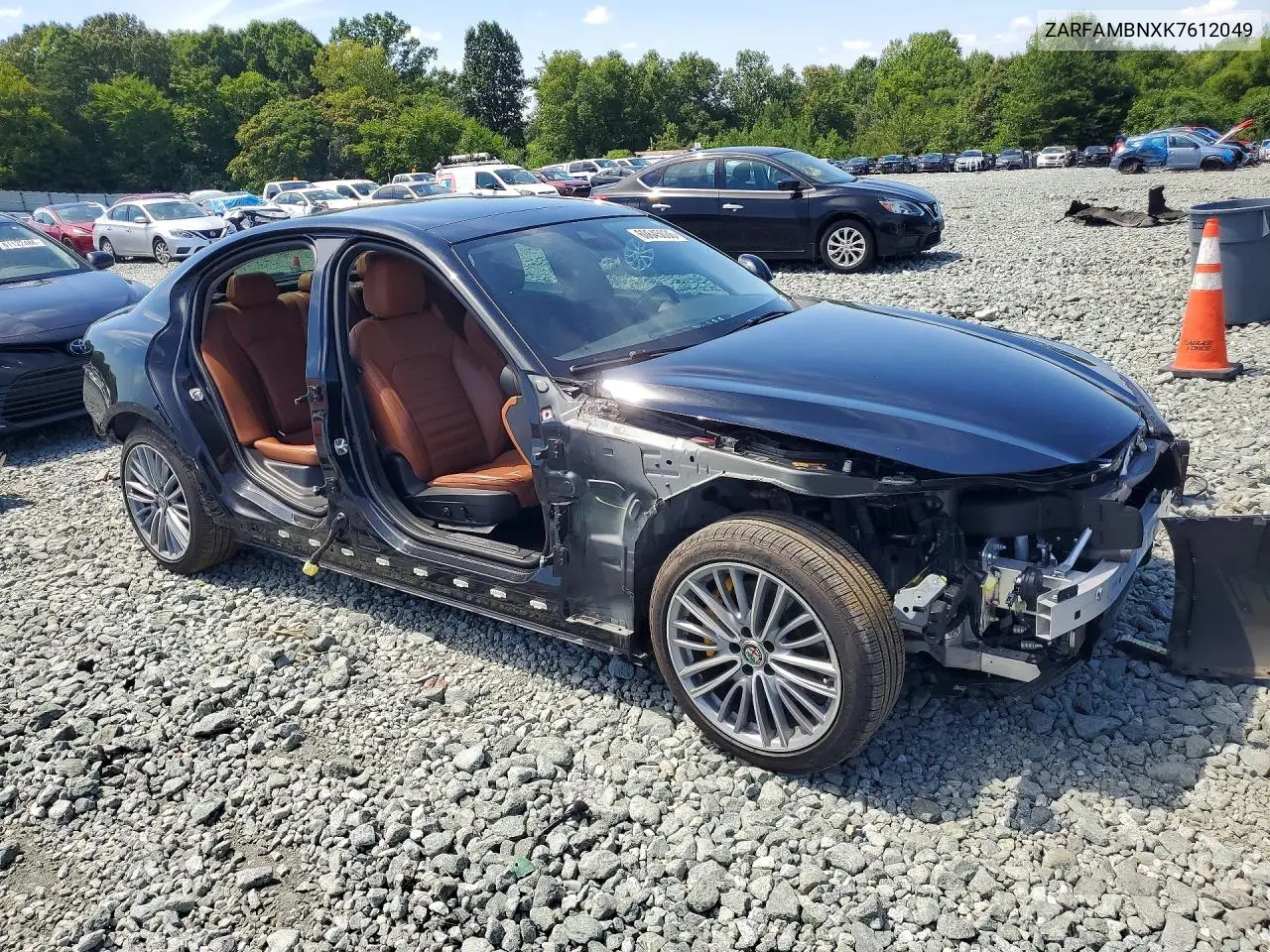 2019 Alfa Romeo Giulia Ti VIN: ZARFAMBNXK7612049 Lot: 60645036