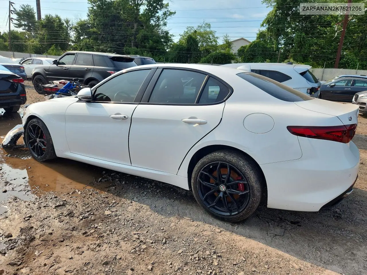 2019 Alfa Romeo Giulia VIN: ZARFANAN2K7621206 Lot: 60809196