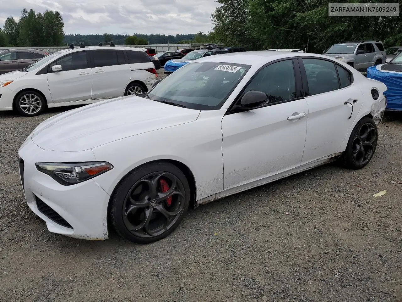2019 Alfa Romeo Giulia VIN: ZARFAMAN1K7609249 Lot: 61424706