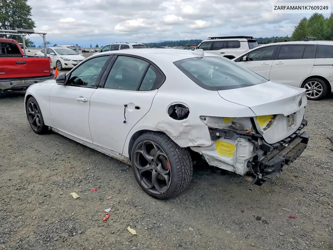 2019 Alfa Romeo Giulia VIN: ZARFAMAN1K7609249 Lot: 61424706
