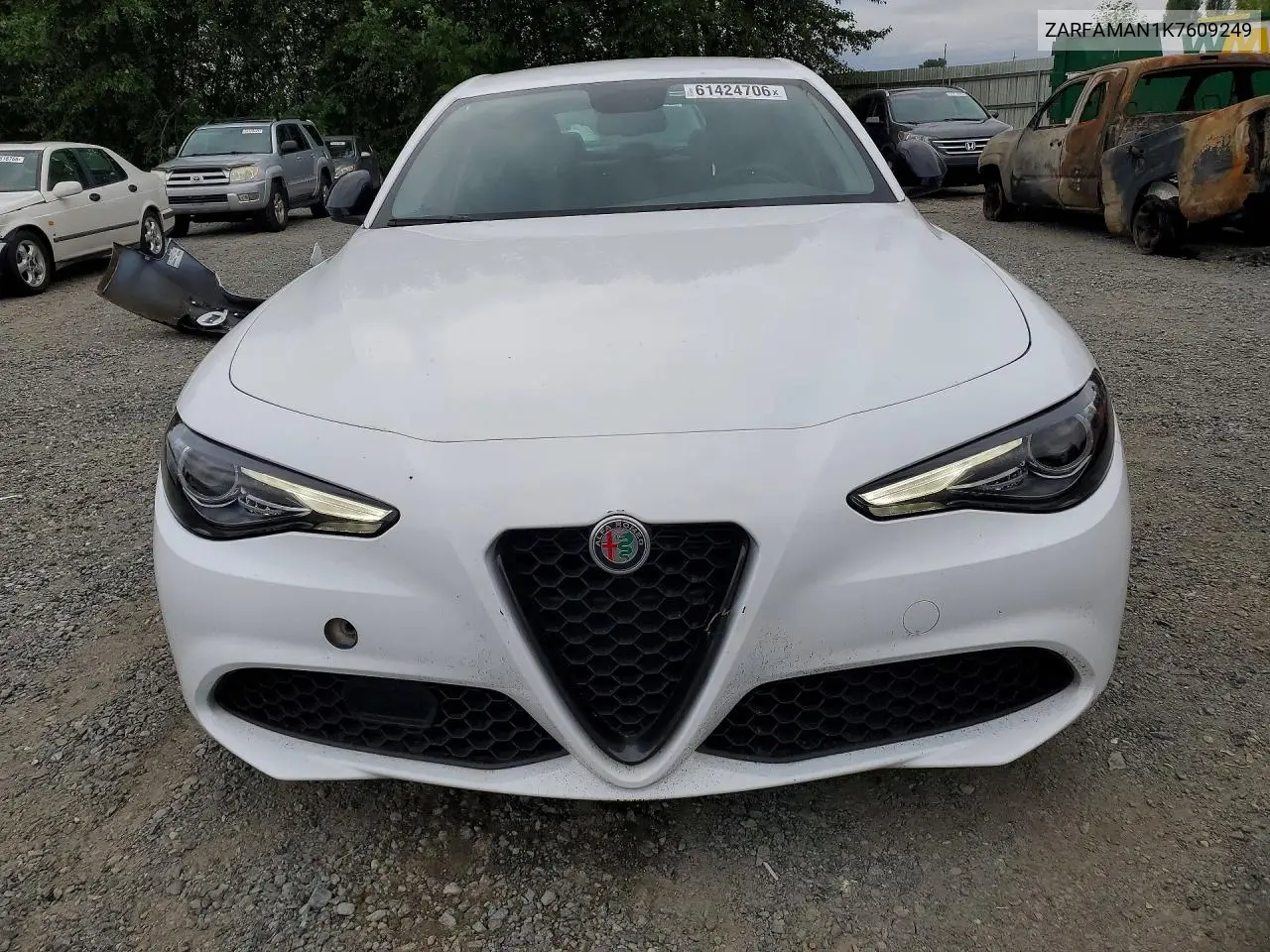2019 Alfa Romeo Giulia VIN: ZARFAMAN1K7609249 Lot: 61424706
