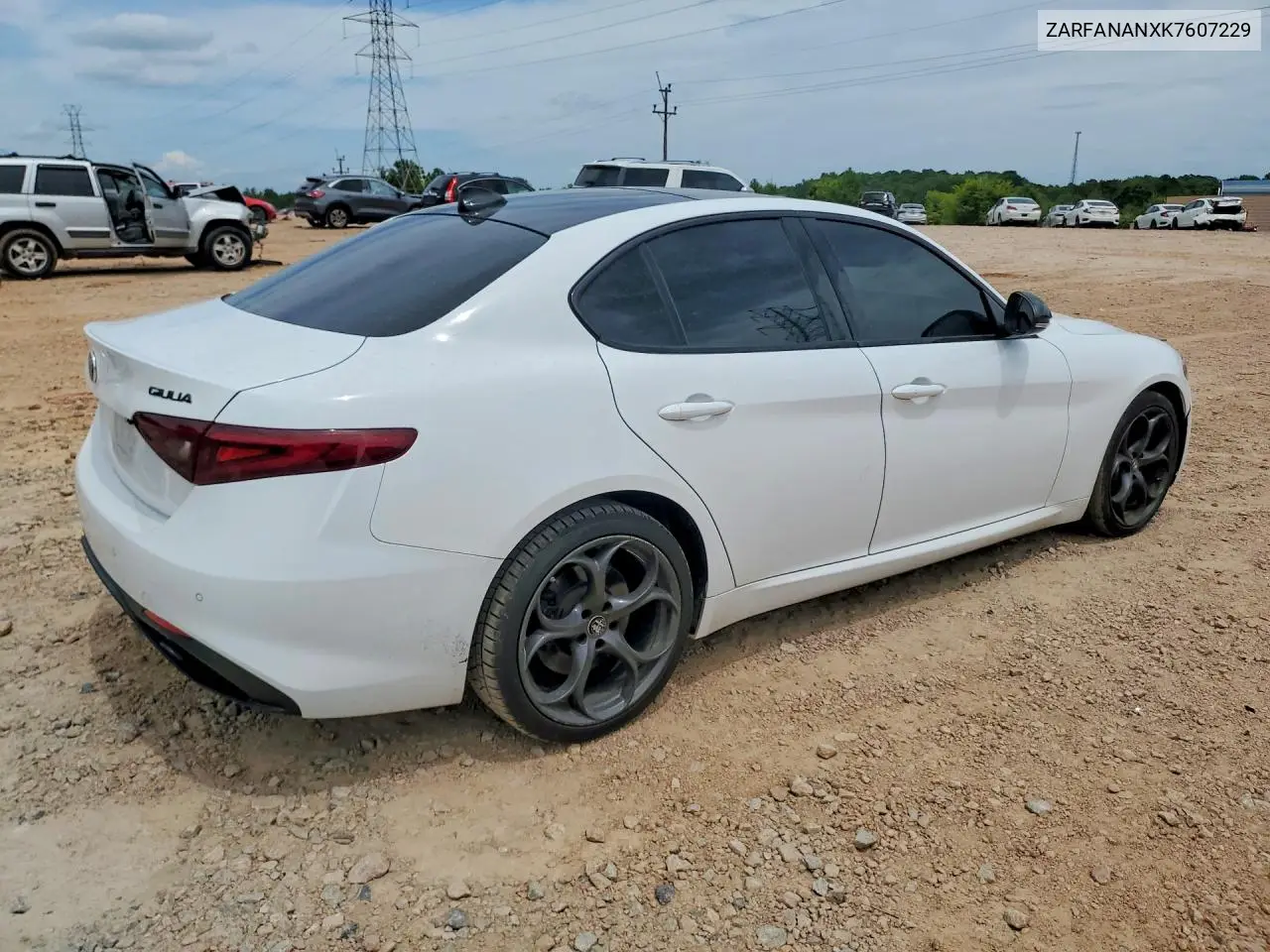 2019 Alfa Romeo Giulia VIN: ZARFANANXK7607229 Lot: 61709186