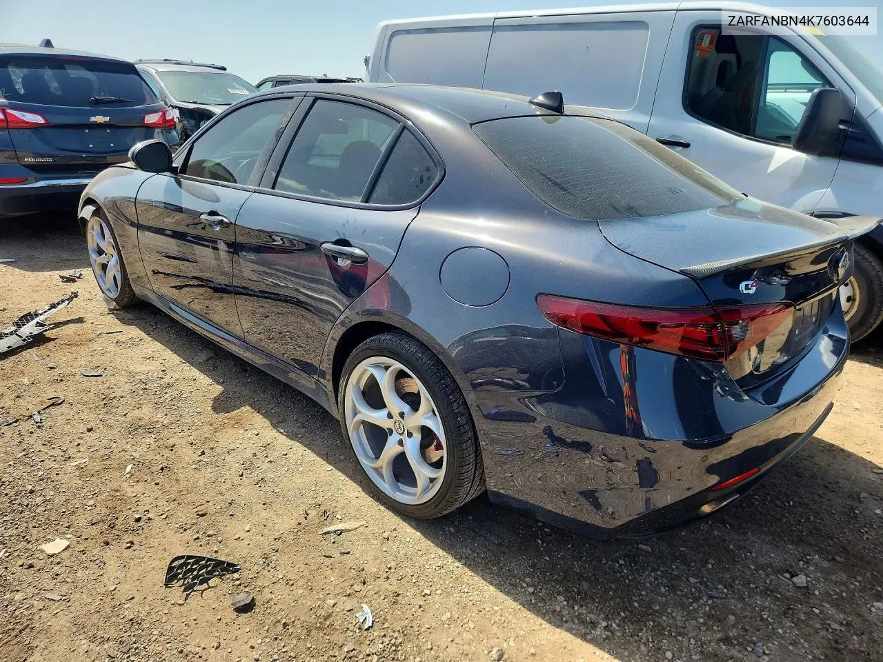2019 Alfa Romeo Giulia Ti VIN: ZARFANBN4K7603644 Lot: 85962395