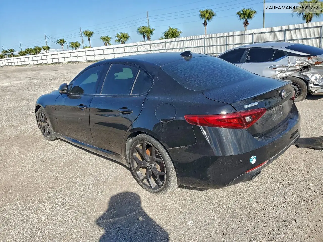 2019 Alfa Romeo Giulia VIN: ZARFAMAN4K7622772 Lot: 97678045