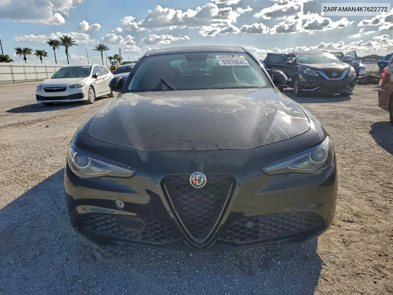 2019 Alfa Romeo Giulia VIN: ZARFAMAN4K7622772 Lot: 97678045