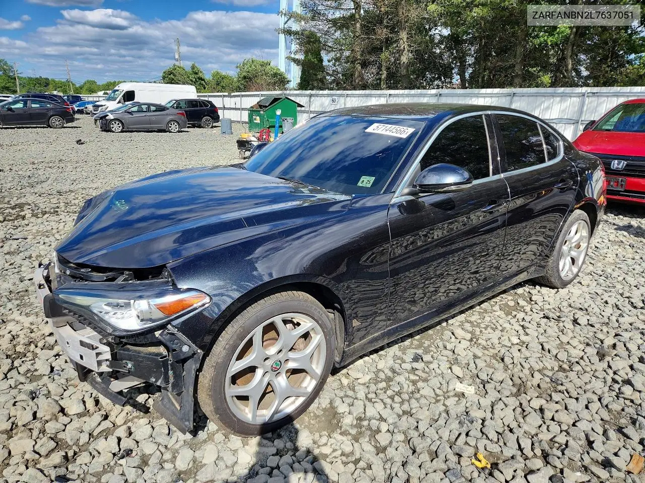 2020 Alfa Romeo Giulia Ti VIN: ZARFANBN2L7637051 Lot: 57144566