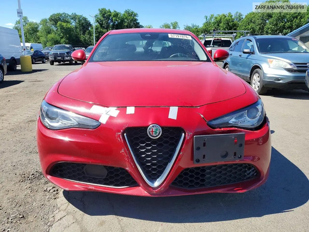 2020 Alfa Romeo Giulia VIN: ZARFANAN9L7636898 Lot: 57191976